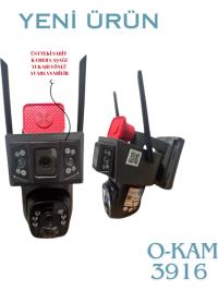 O-KAM-3916 4G 6MP DUAL LENS SOLAR PTZ KAMERA OKAM GUNEŞ PANLLİ SOLAR OKAM 